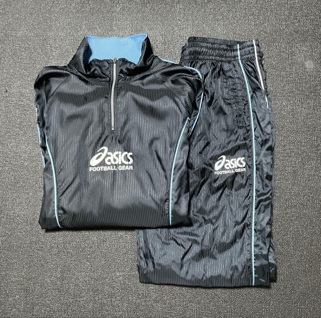 2000年前後のasics ウォームアップウェア ブラック　XL