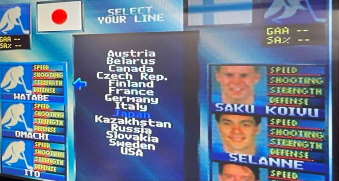 オリンピックホッケーナガノ OLYMPIC HOCKEY98 ニンテンドー64