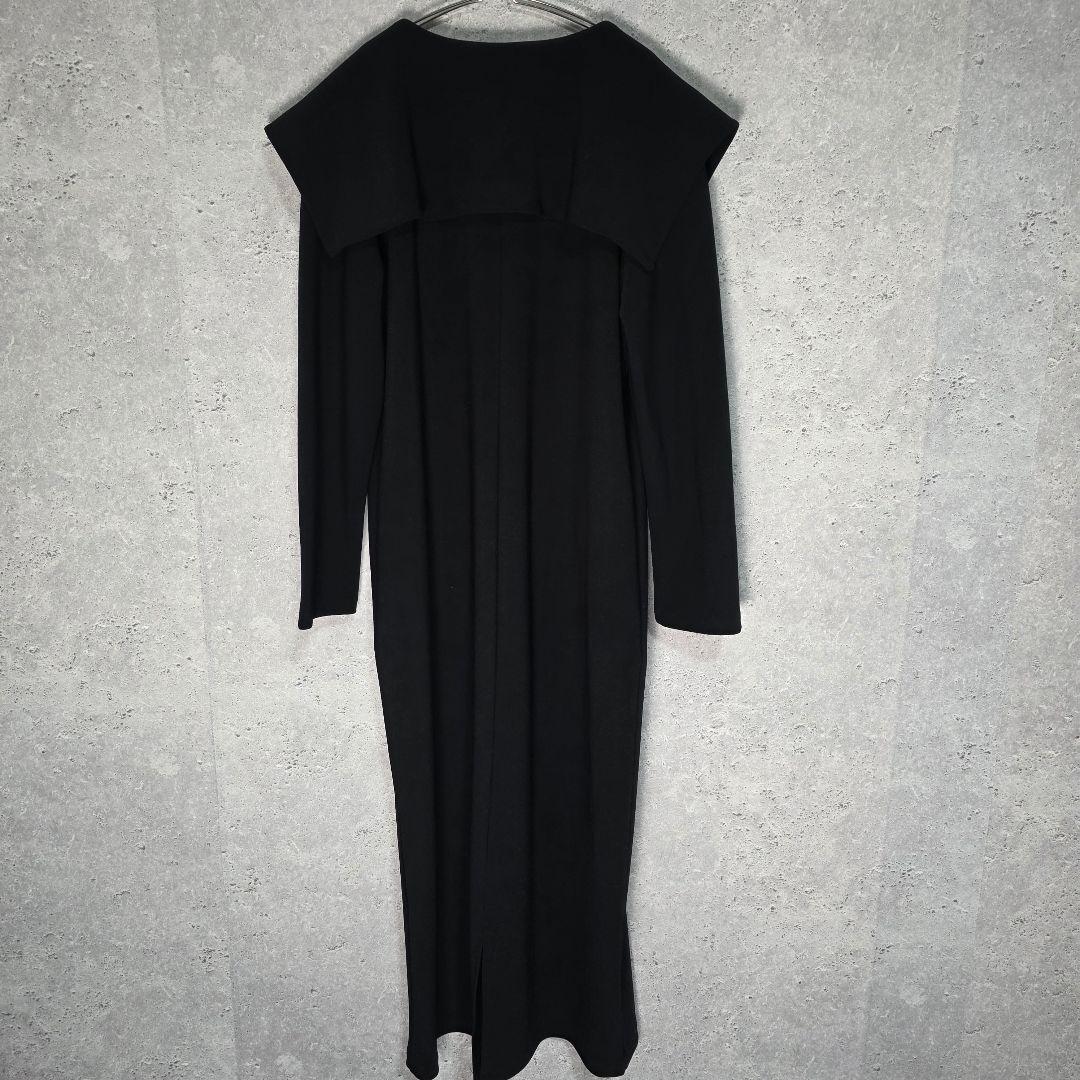 美品 MARIA セーラーパールドレス ワンピース　パール　ブラック