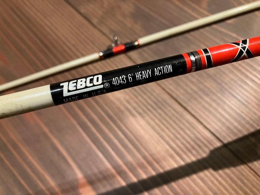 レア　zebco 4043 6' HEAVY ACTION ロッド　竿　USA製