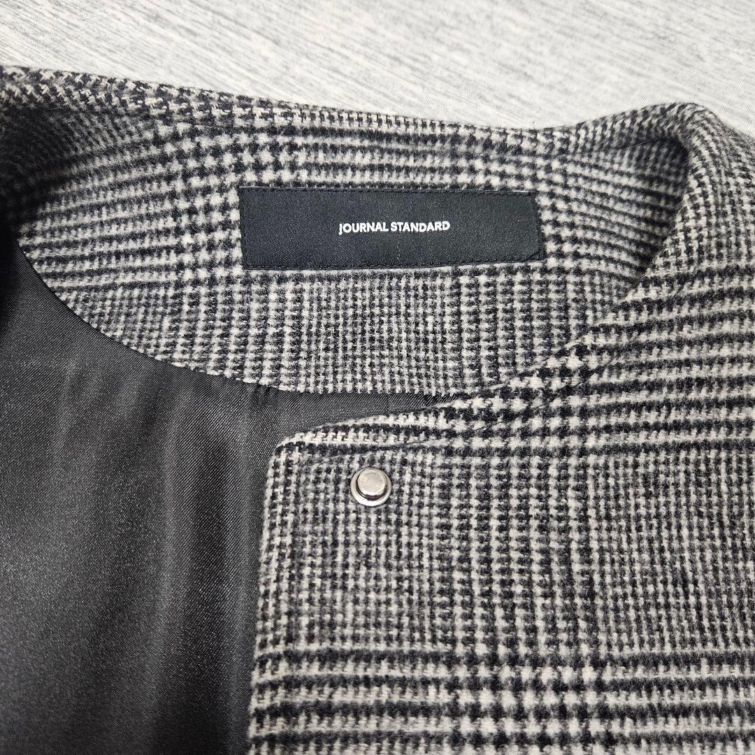 【ピース】スーパー140ビーバーノーカラーショートコート