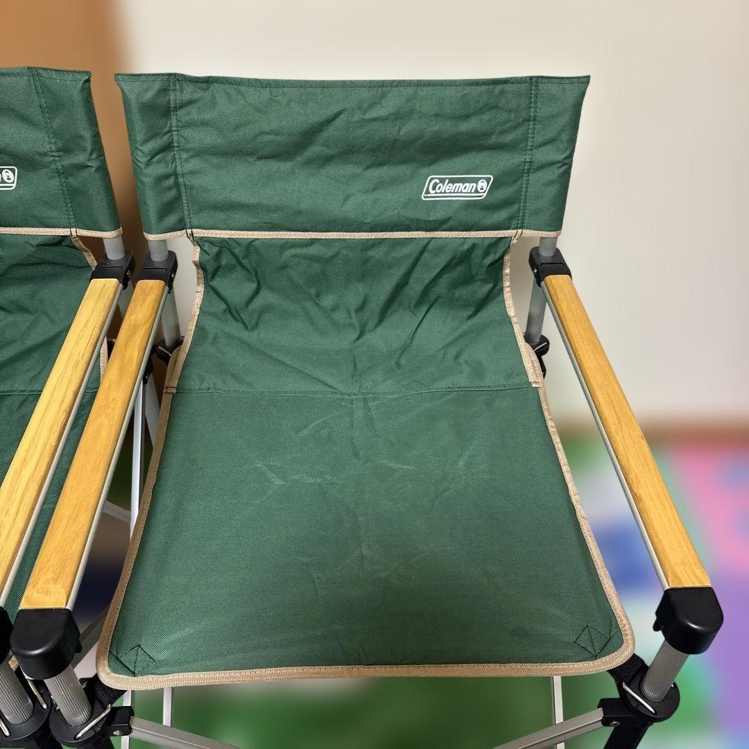 Coleman スリムキャプテンチェア グリーン 2脚セット