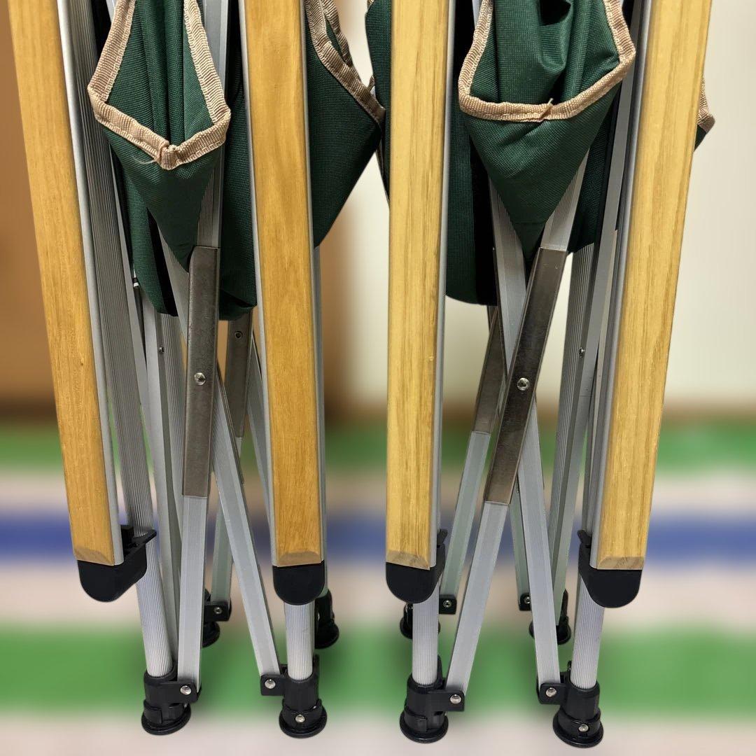 Coleman スリムキャプテンチェア グリーン 2脚セット