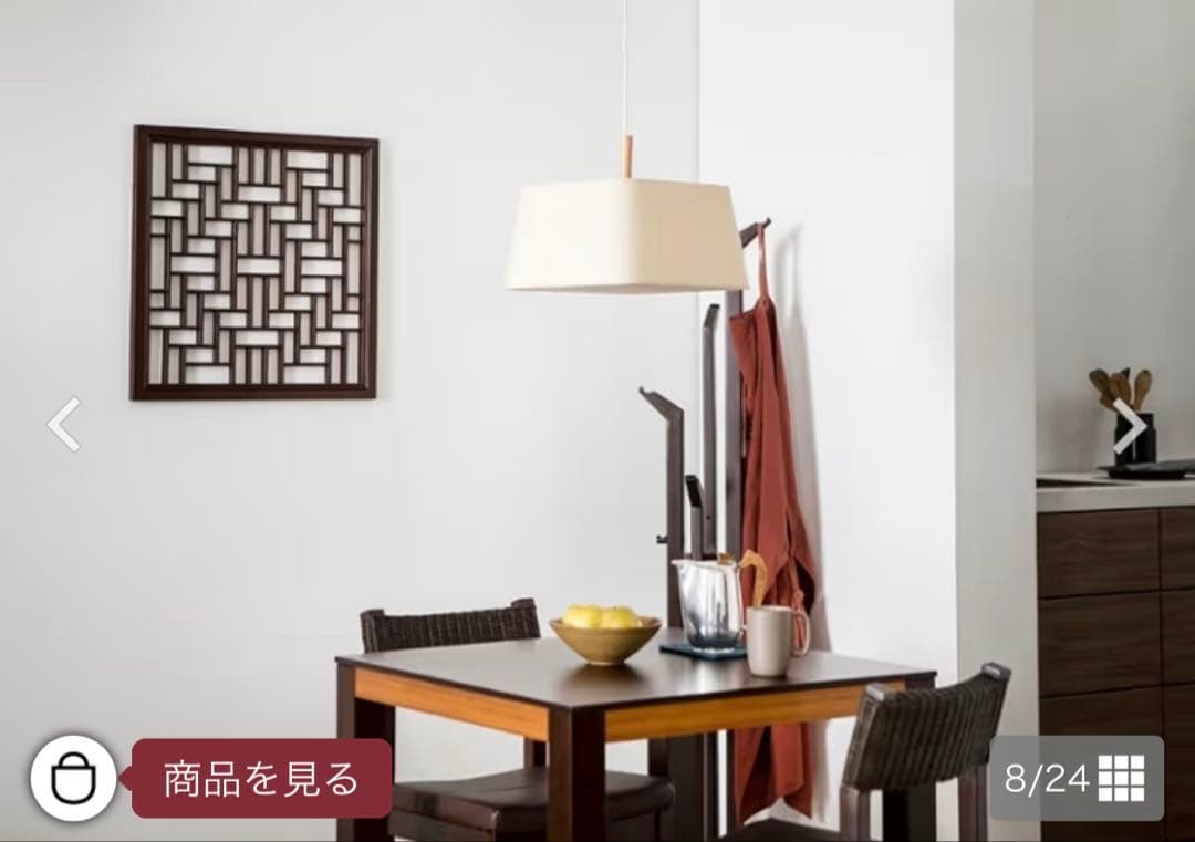 a.flat エーフラットウッドパネル　60×60 無垢材格子模様　アートパネル