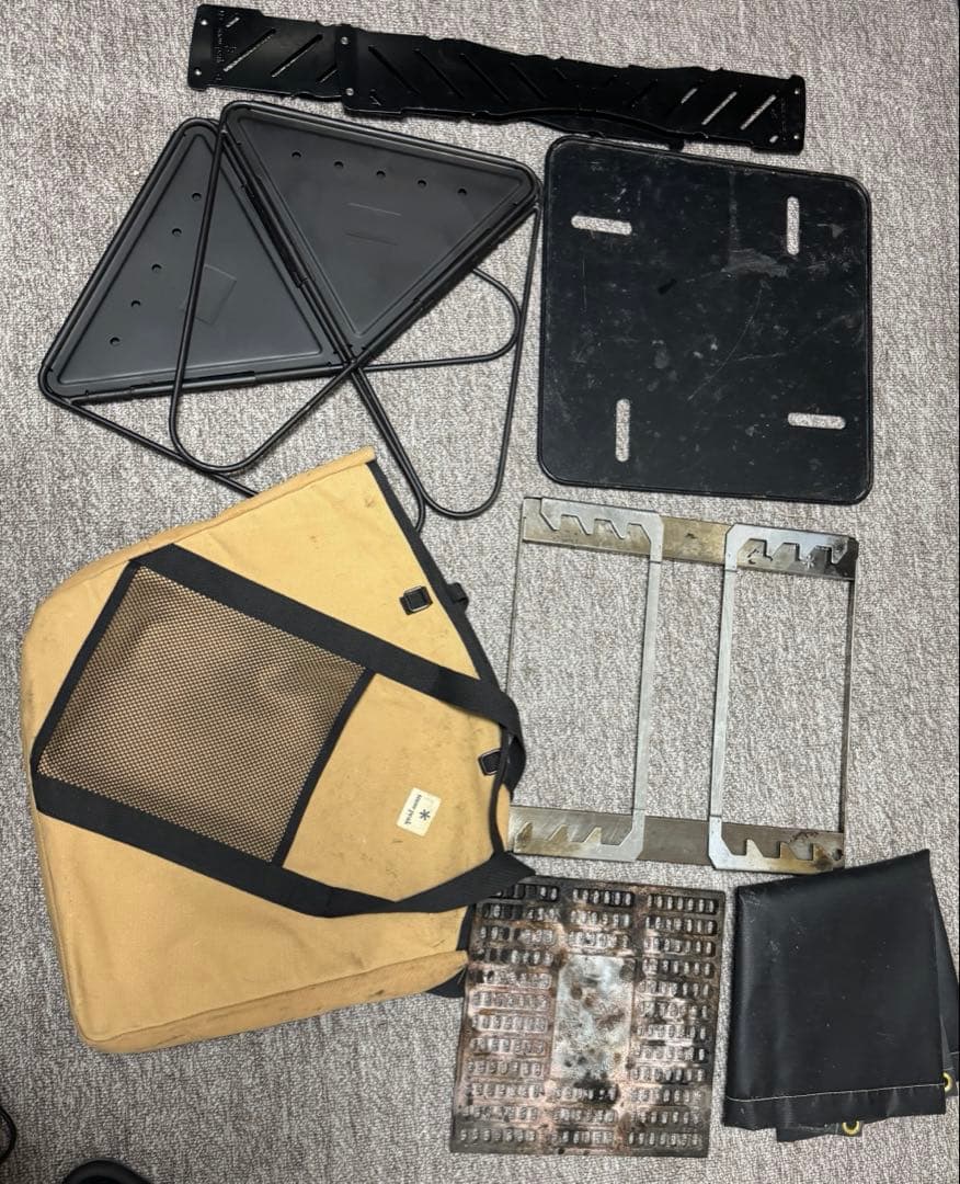 スノーピーク 焚き火台L スターターセット 収納ケース　耐熱塗装　黒 ブラック