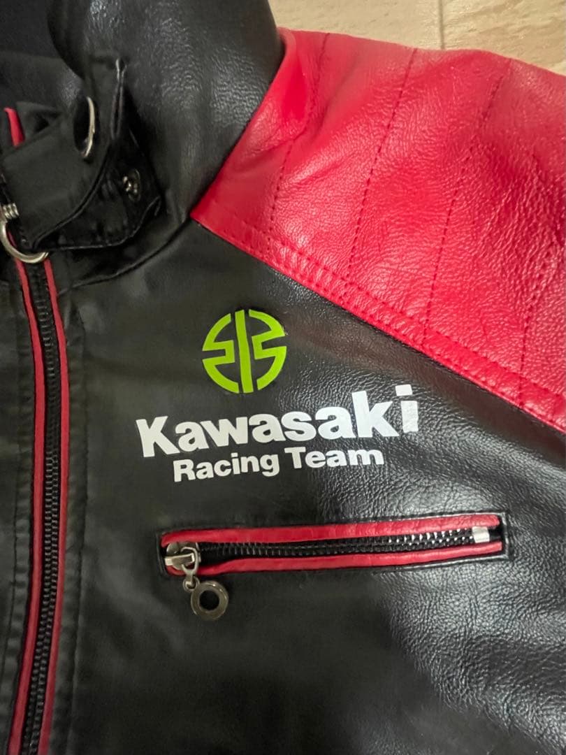 KawasakiRacingTeam PVCレザージャケットM（JP-Lサイズ）