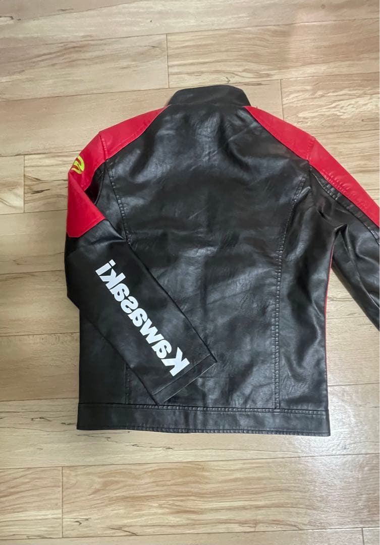 KawasakiRacingTeam PVCレザージャケットM（JP-Lサイズ）