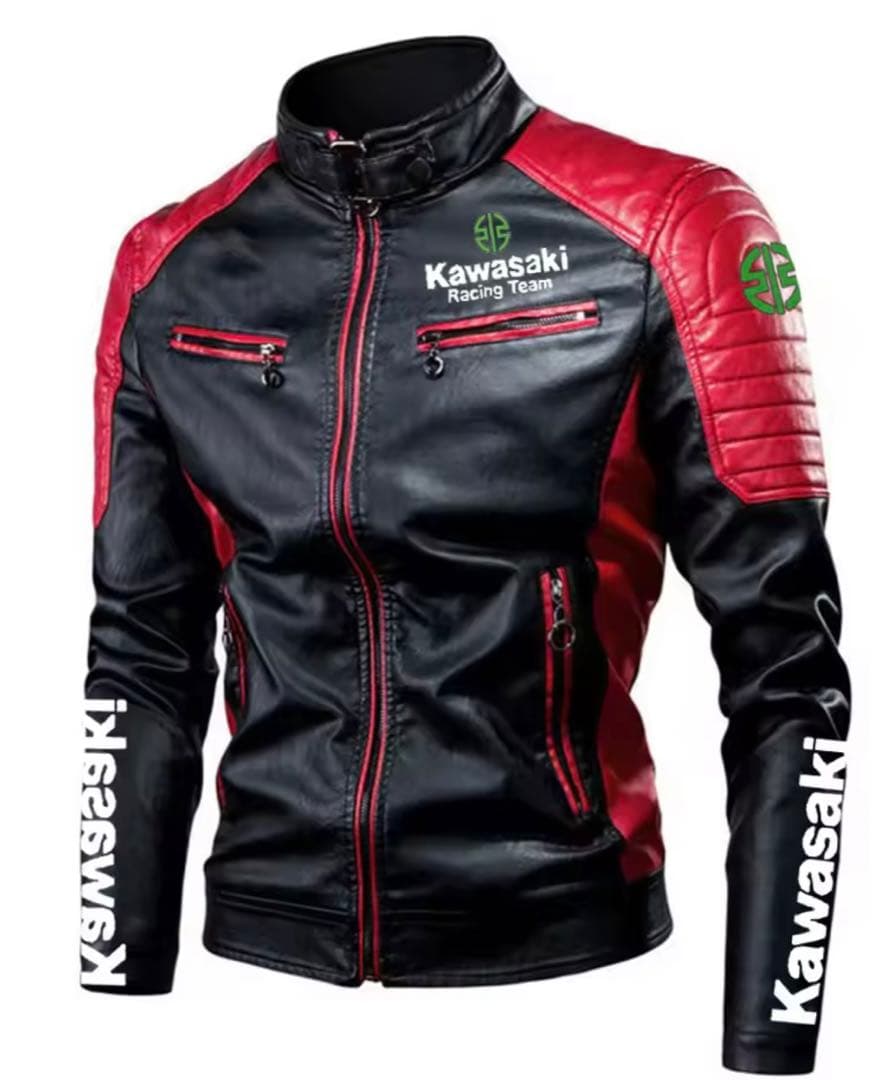 KawasakiRacingTeam PVCレザージャケットM（JP-Lサイズ）