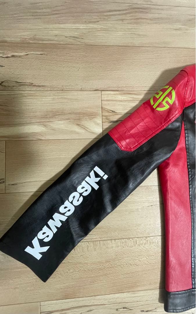 KawasakiRacingTeam PVCレザージャケットM（JP-Lサイズ）