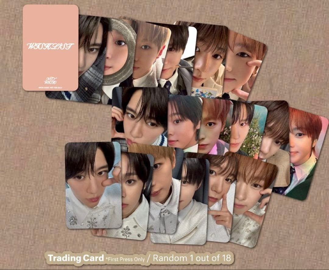 開封済 シリアル無 NCT WISH WISHLIST 通常盤 18枚