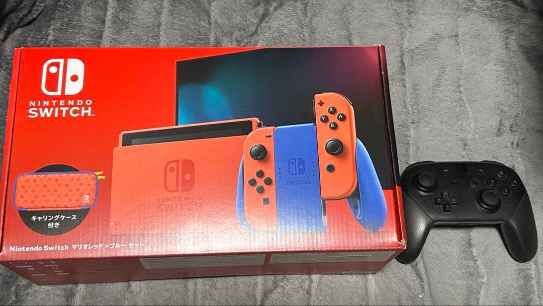 ニンテンドーSwitch マリオレッド×ブルーセット　プロコントローラーセット