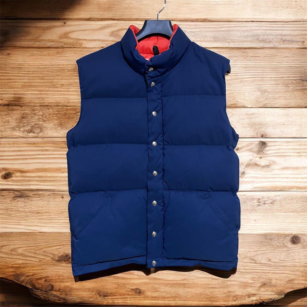 希少アメリカ製 クレセントダウンワークス ダウンベスト Lサイズ ネイビー