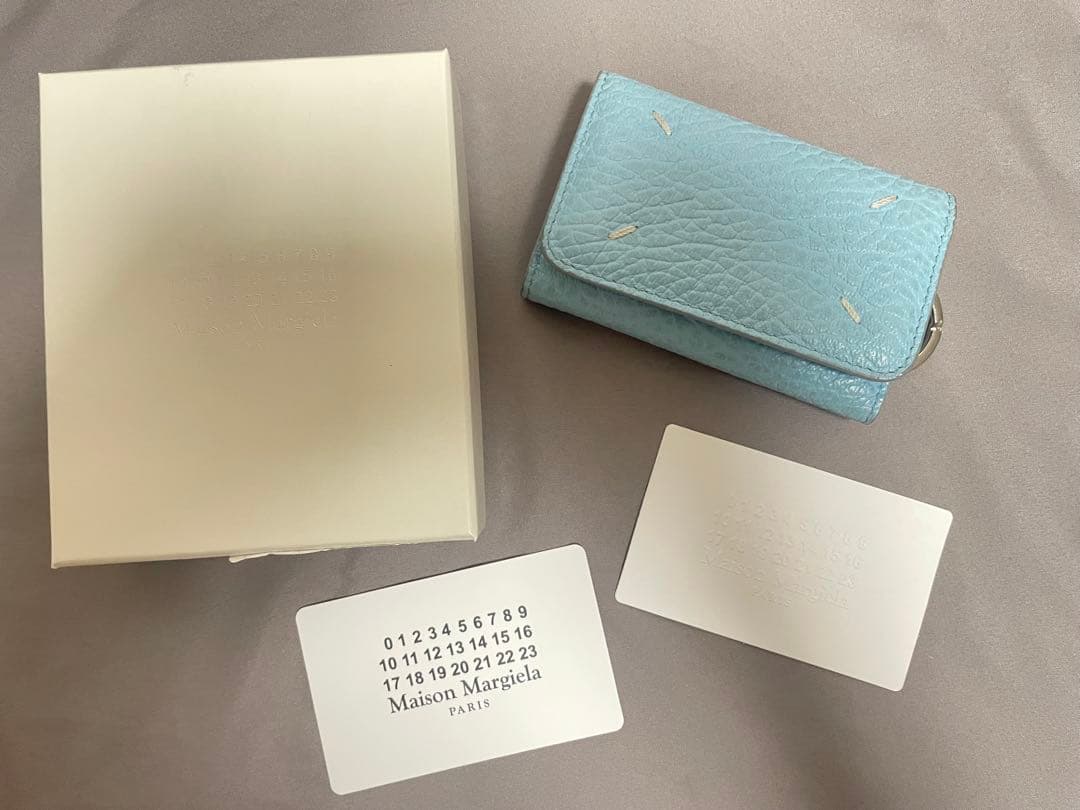 【正規品保証カード付】Maison Margiela 水色キーケース
