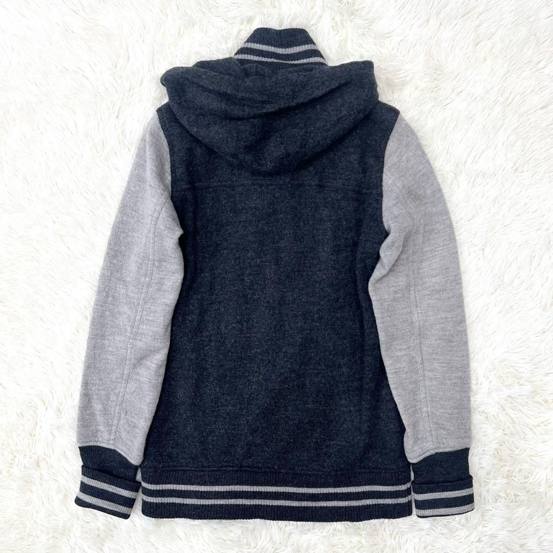 【希少】バーバリーブルーレーベル　スタジャン　フード　チェック　38