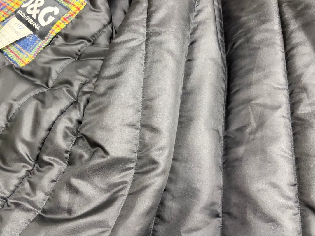 DOLCE &GABBANA ドルガバ　チェック　古着　イタリア製　アウター