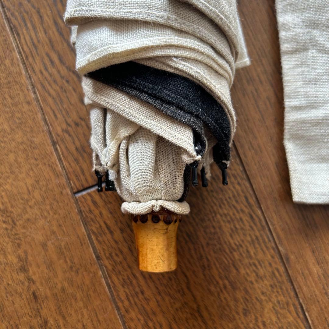 シュールメール　リネン　折りたたみ日傘