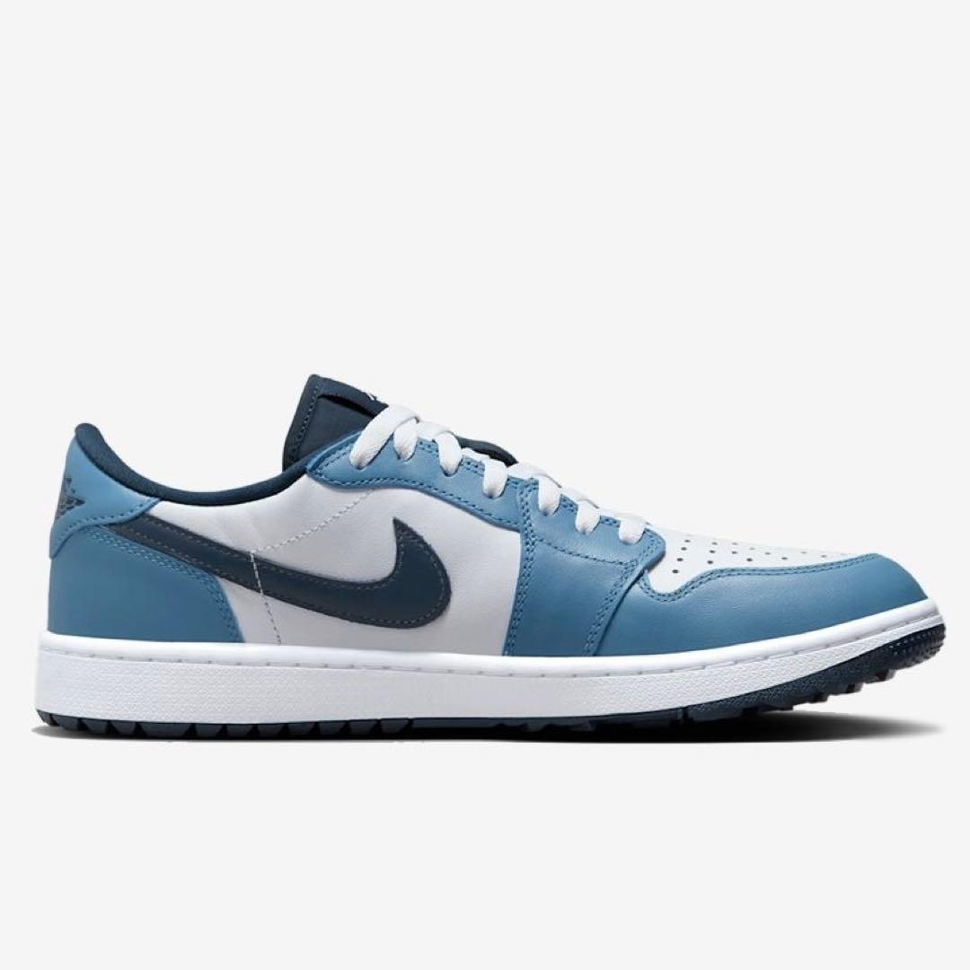 ナイキ ゴルフ ジョーダン 27 スニーカー シューズ 靴 青 天然皮革