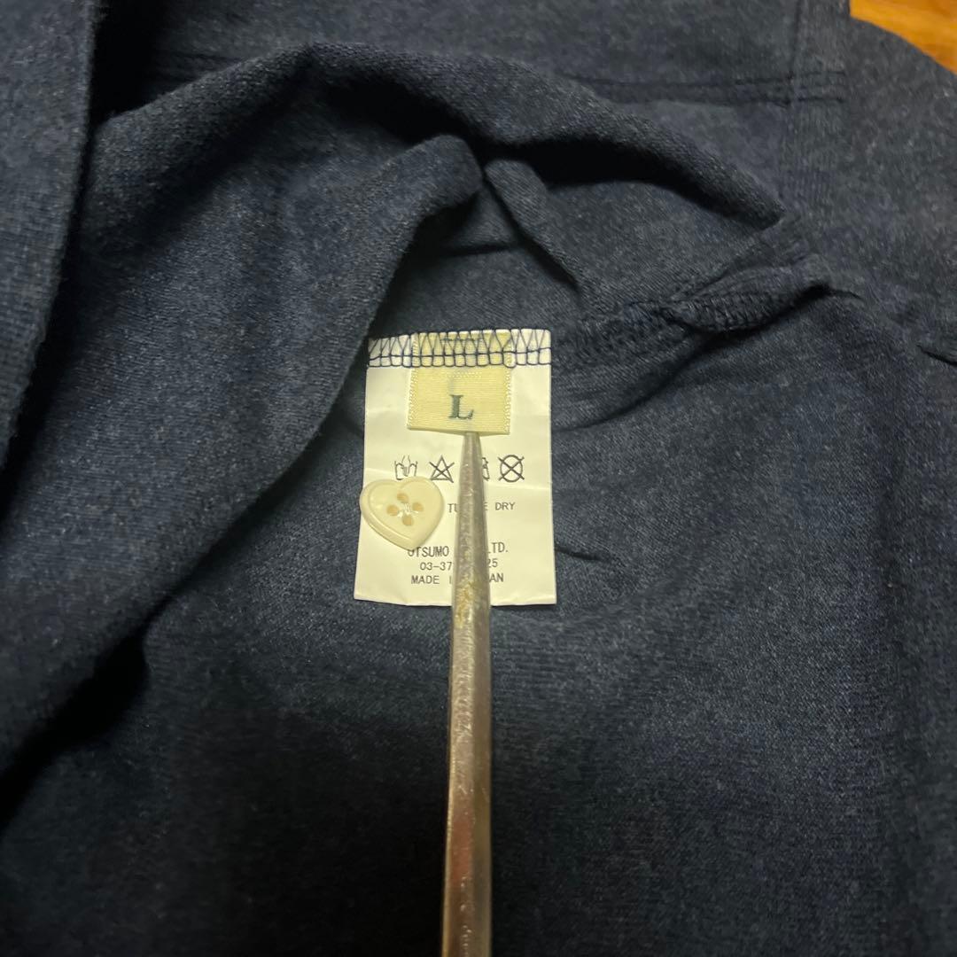 ［正規品］HUMAN MADE ネイビー 長袖　ハートボタン