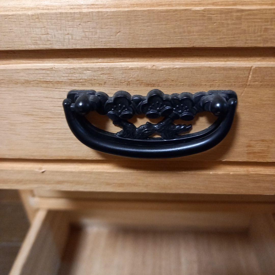 桐小型箪笥(小型チェスト) 6段（2分割可能）小引き出し　工芸品