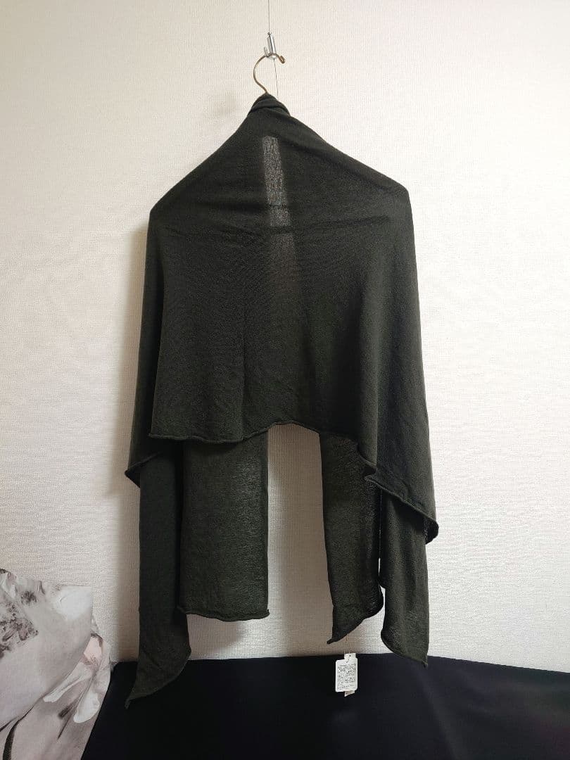 n100　エヌワンハンドレッド　カシミヤ　ストール　グリーン系