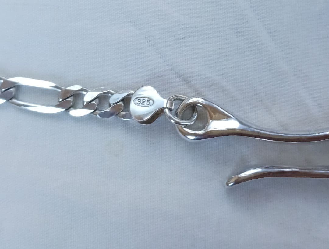 シルバー925 唐草　ウォレットチェーン　ショートサイズ