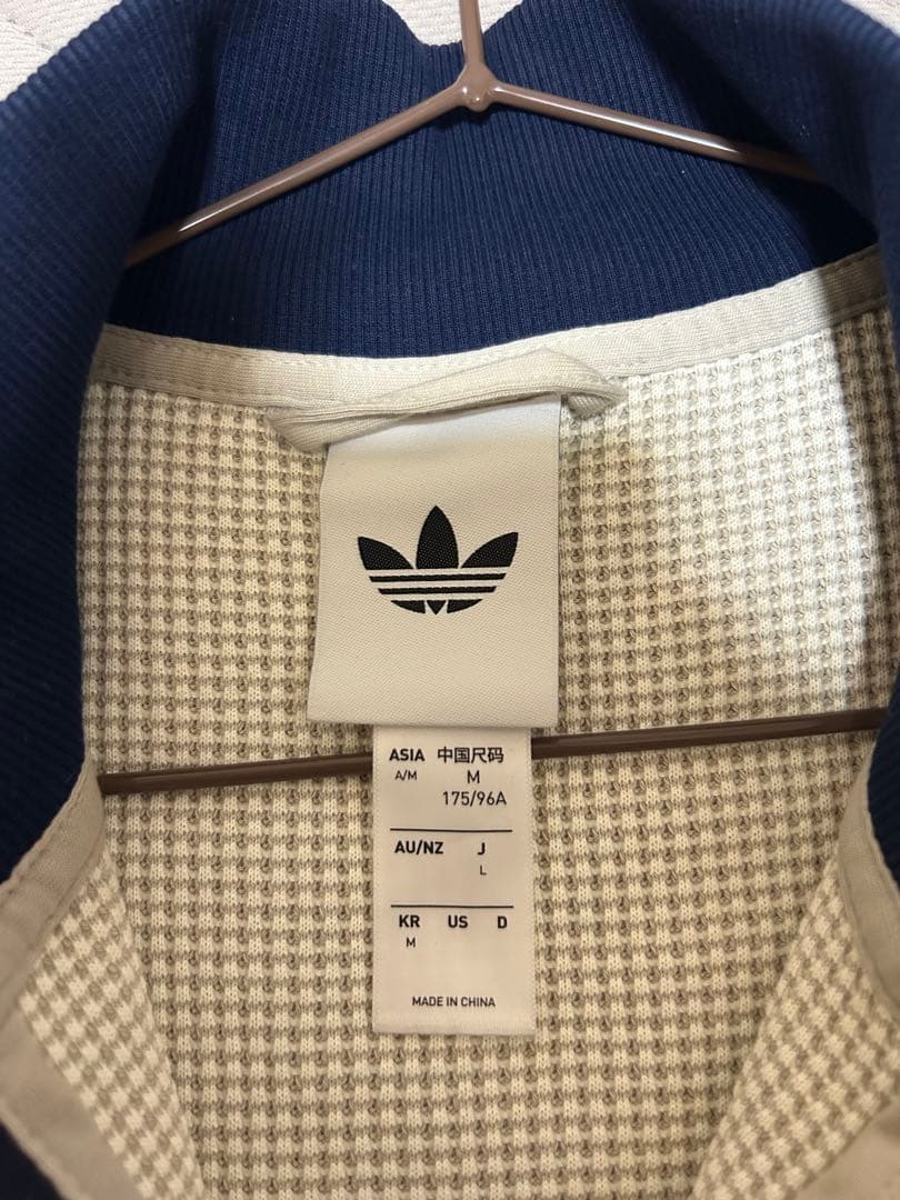 【値下げ】adidas ワッフル トラックジャケット ホワイト/ネイビー