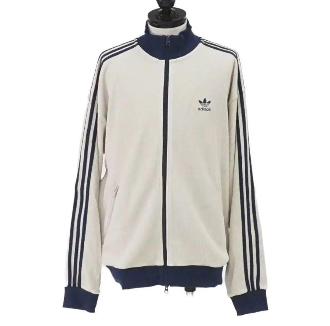 【値下げ】adidas ワッフル トラックジャケット ホワイト/ネイビー