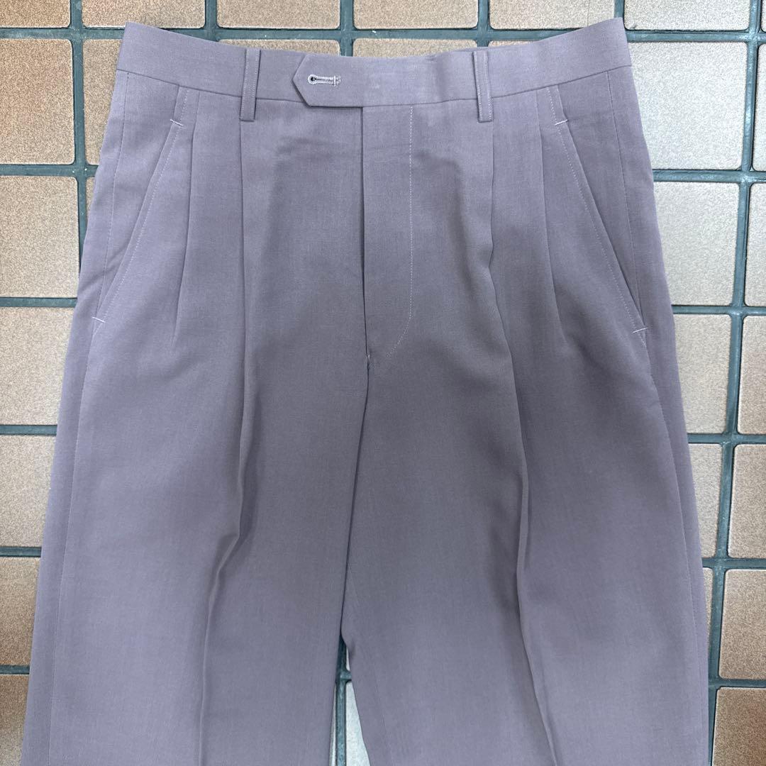 新品 Lサイズ メンズスーツ ヴィンテージスーツ パープル系 セットアップ
