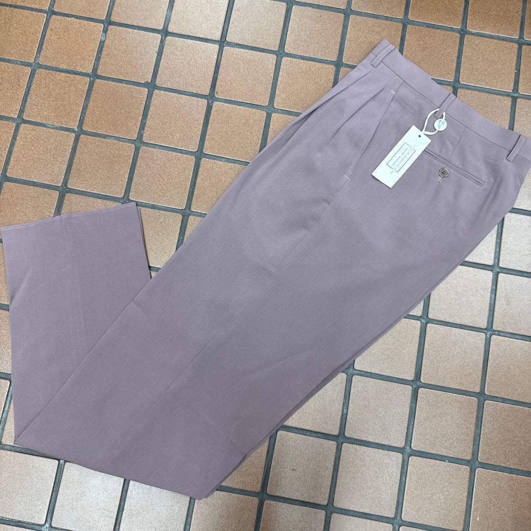 新品 Lサイズ メンズスーツ ヴィンテージスーツ パープル系 セットアップ