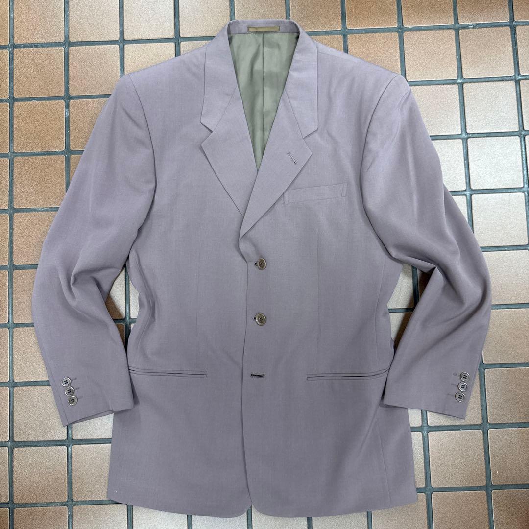 新品 Lサイズ メンズスーツ ヴィンテージスーツ パープル系 セットアップ