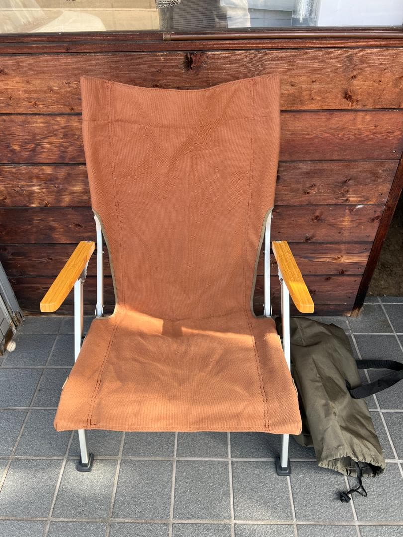 ユーキ　美品）ローチェア30 ブラウン LV-091BR（A)