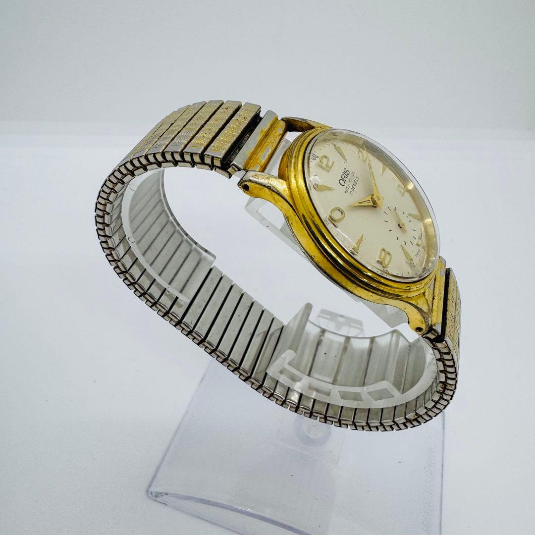 ✨ORIS✨オリス✨17JEWELS✨ホワイト文字盤✨ゴールド✨腕時計✨