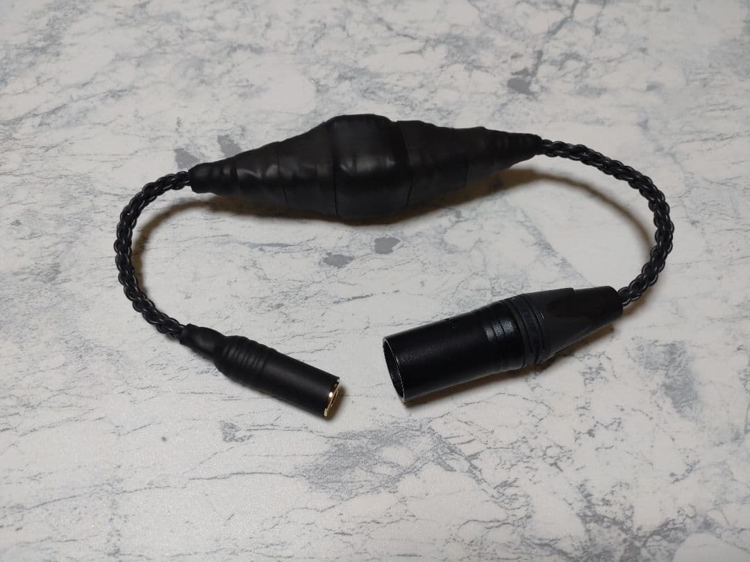 【最新作】140段式カタパルト　XLR4ピン-4.4mmメス　約38cm 黒