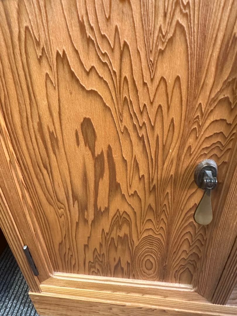 希少！和モダン！屋久杉天然木　電話台・ファックス台　花台