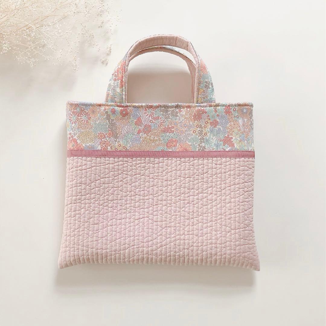 S　レッスンバッグ　リバティ　マーガレットアニー　ハンドメイド　オーダー