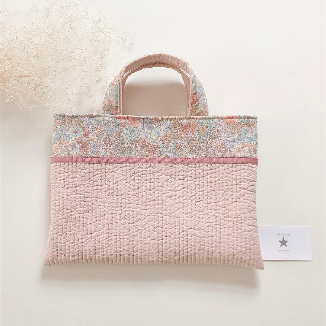 S　レッスンバッグ　リバティ　マーガレットアニー　ハンドメイド　オーダー