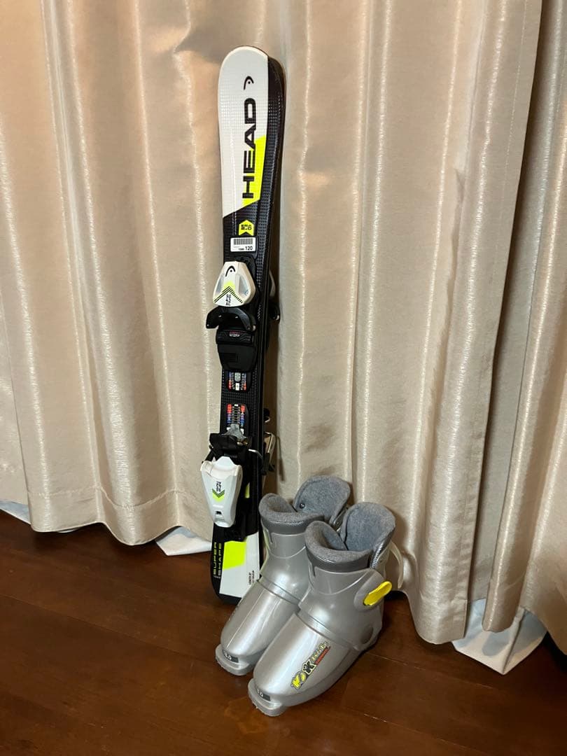HEAD スキー板　スキーブーツ　ストック　フルセット　スワロースキー