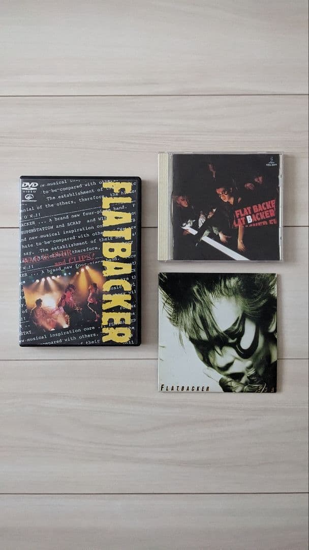 【激レア/美品】FLATBACKER　CD2枚+LIVE DVD1枚セット