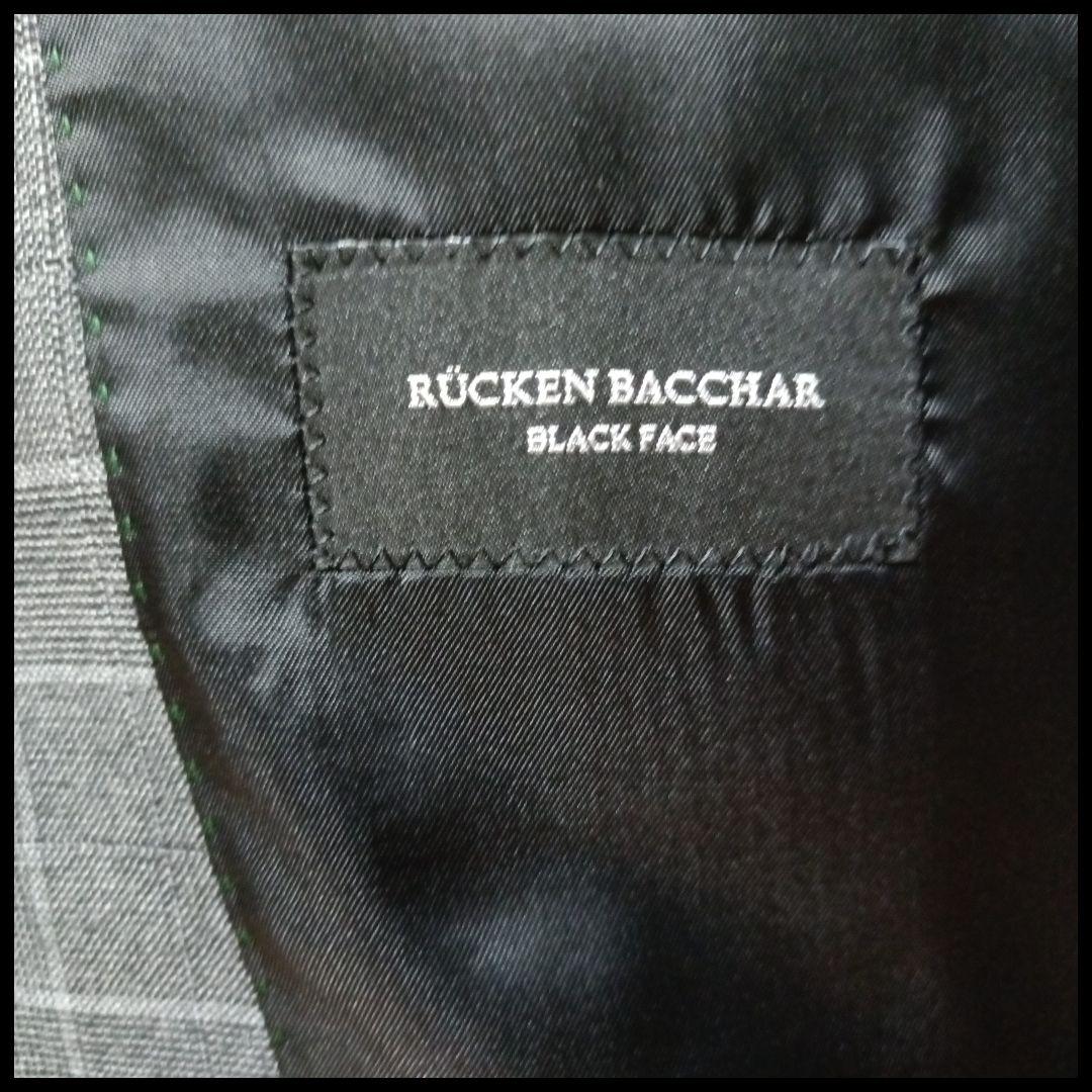 ✨極美品✨リッケンバッカー　スーツ　セットアップ　3ピース　グレンチェック　Ｌ