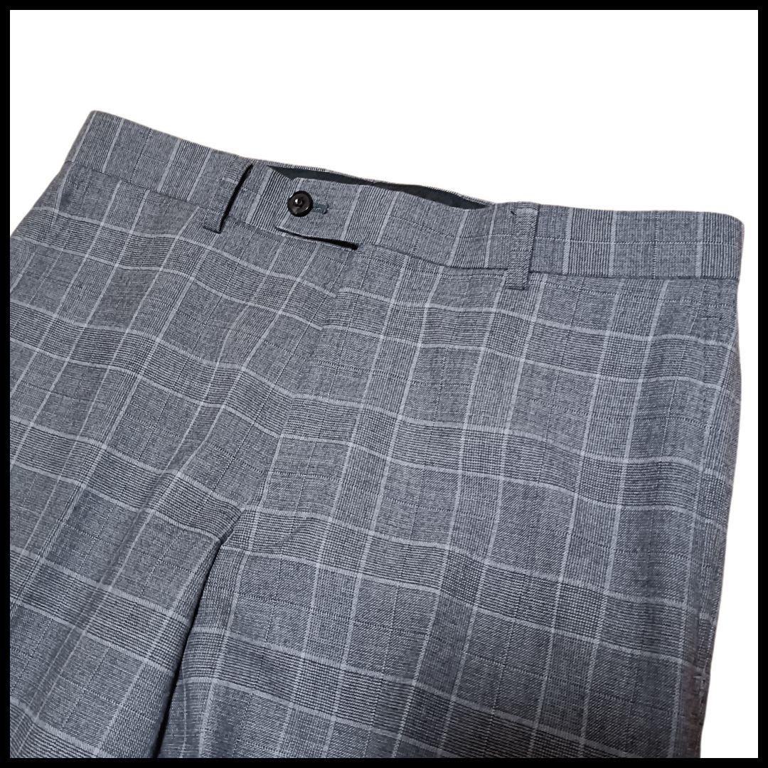 ✨極美品✨リッケンバッカー　スーツ　セットアップ　3ピース　グレンチェック　Ｌ