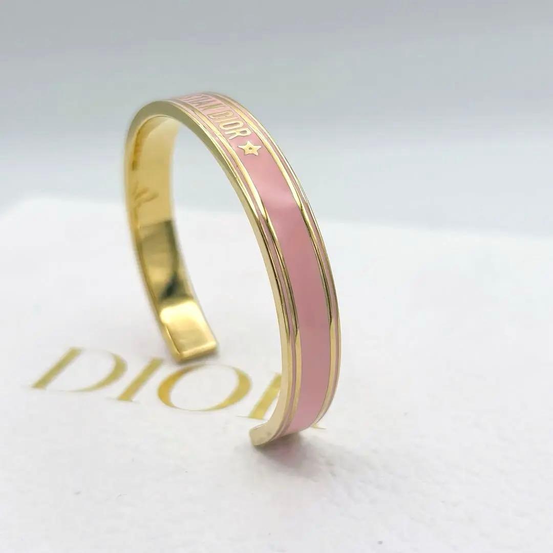 ✨現行・超美品✨DIOR CODE バングル ラッカー ゴールド ブレスレット