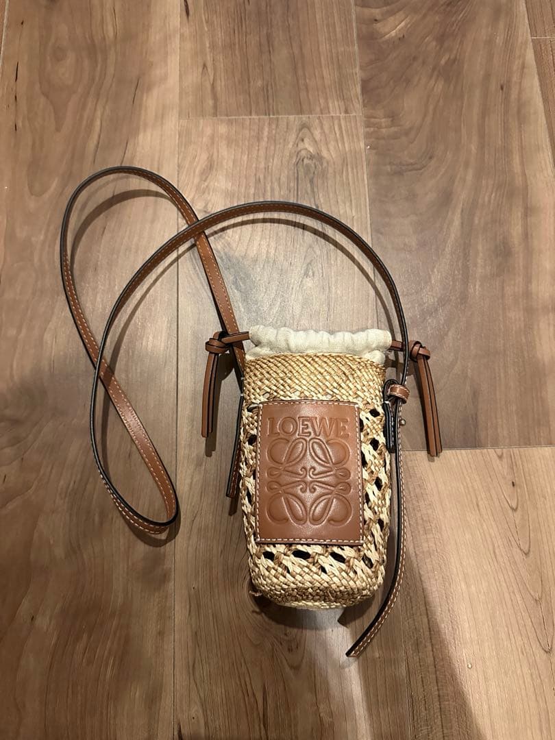 LOEWE ロエベ　ラフィア ポケット バスケットバッグ