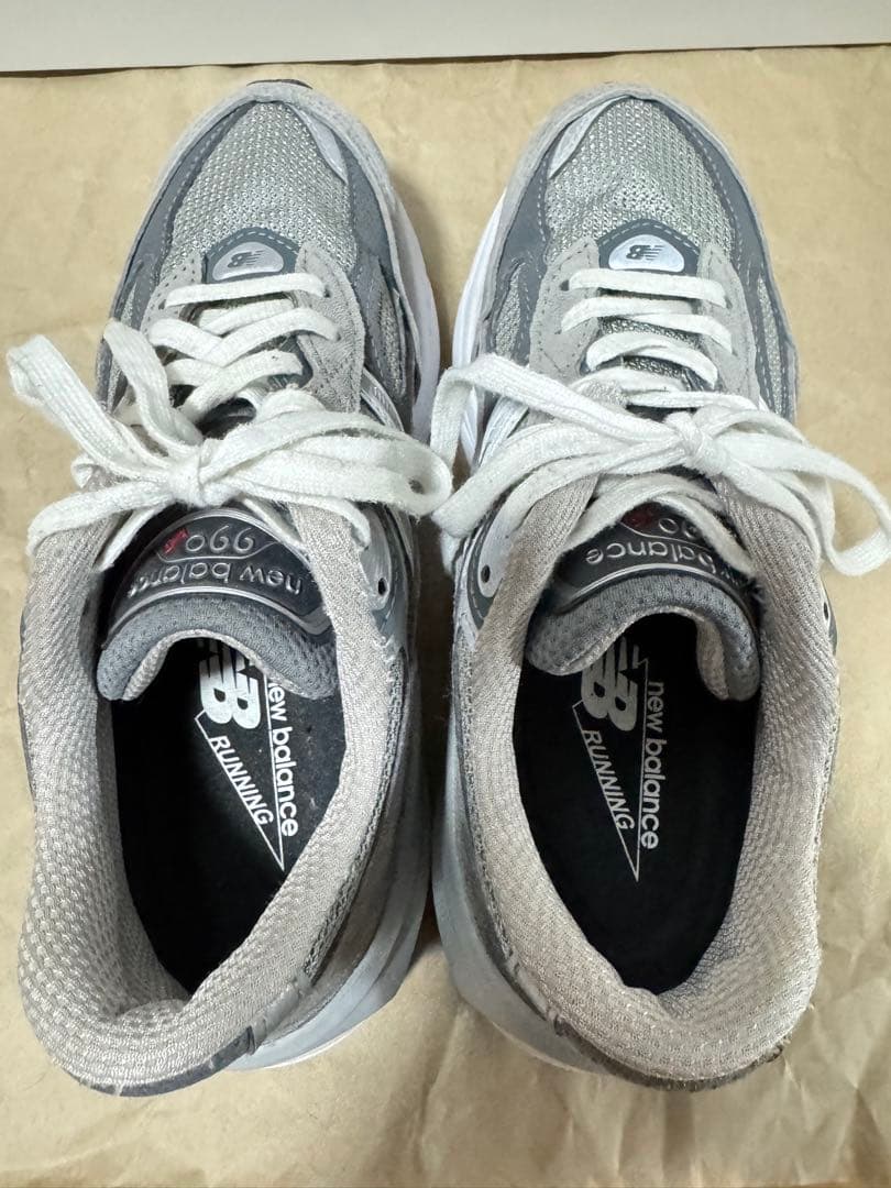 【美品】New Balance W990GL6 グレー