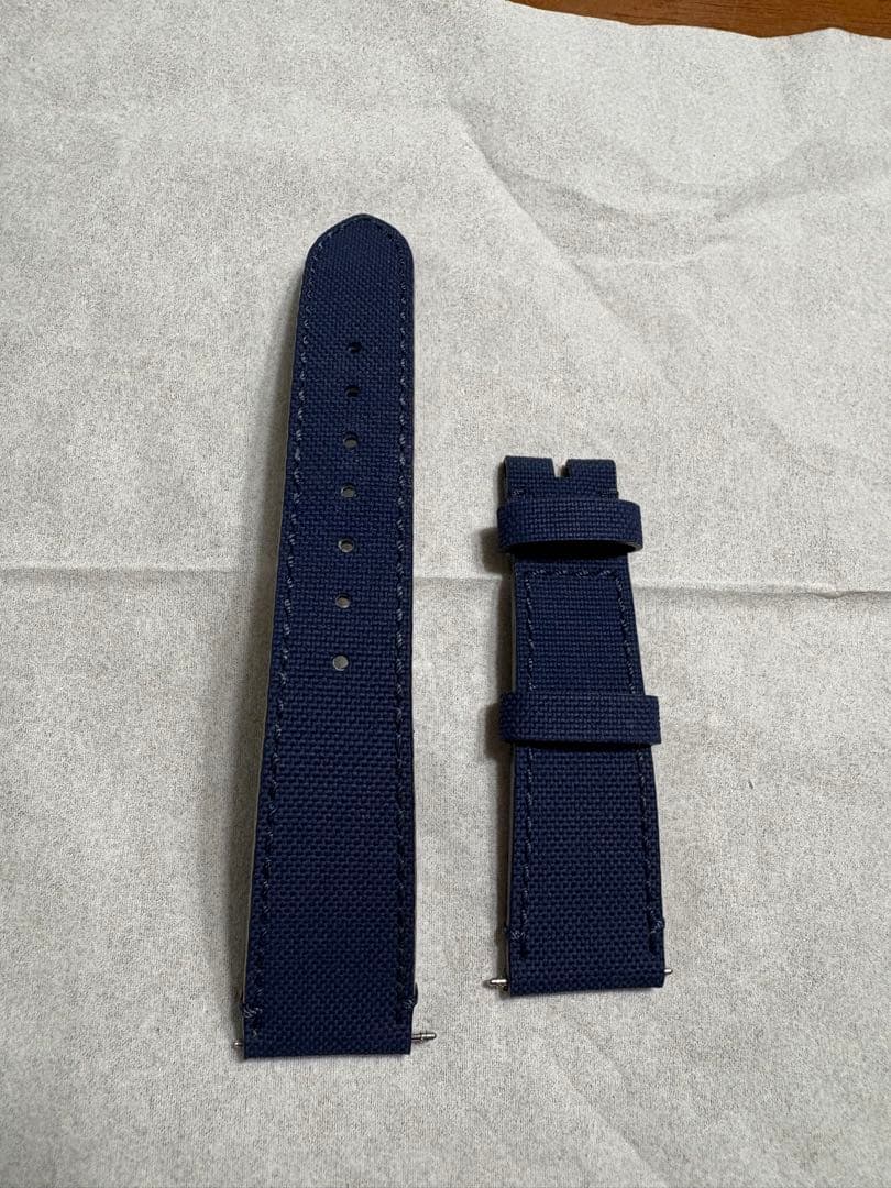 ZENITH ネイビー レザーベルト