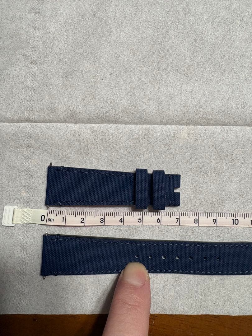 ZENITH ネイビー レザーベルト