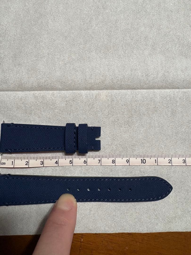 ZENITH ネイビー レザーベルト