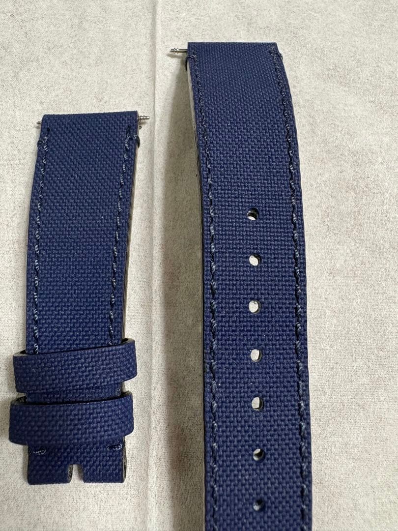 ZENITH ネイビー レザーベルト