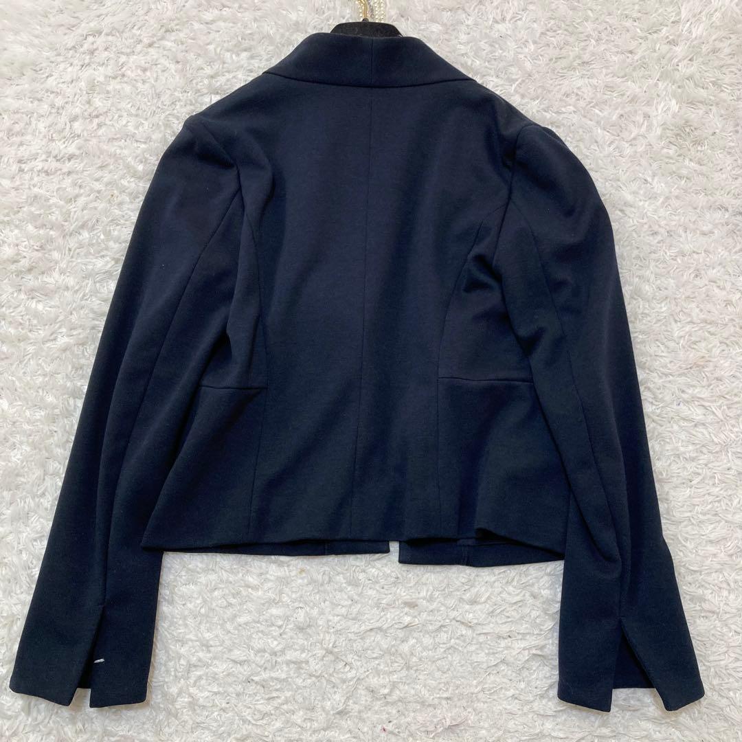 美品♡ ケイミー kayme ノーカラージャケット ネイビー サイズ9 ビジネス
