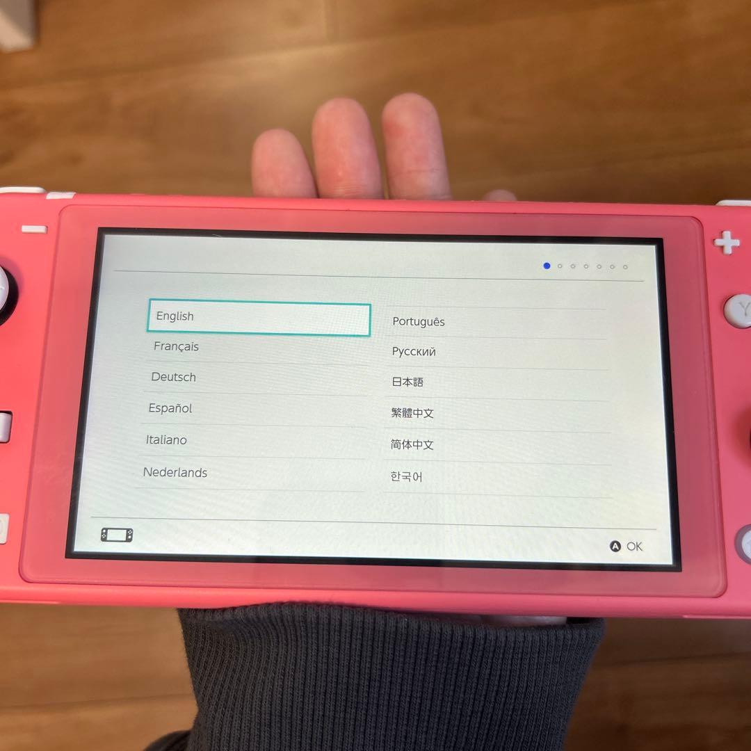 Nintendo Switch Light ピンクジャンク品