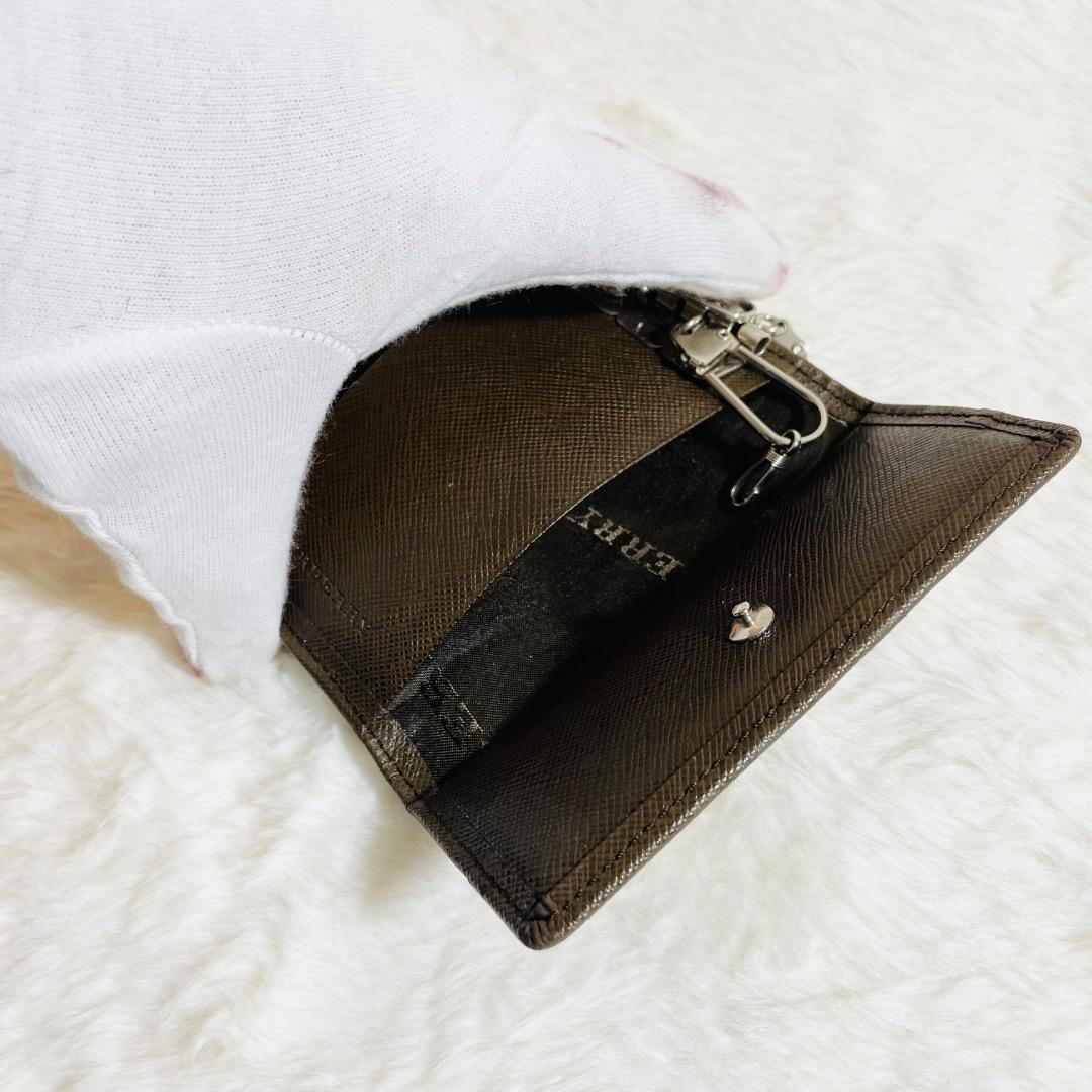 未使用品 箱付き　バーバリー ノバチェック 5連キーケース ベージュ